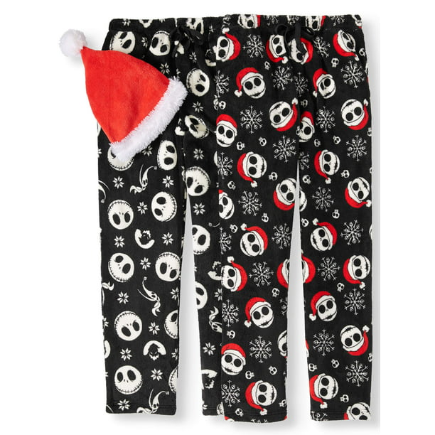 New w//Tags! Nightmare Before Christmas Plush Fleece PJs Lounge Pants Men/'s L